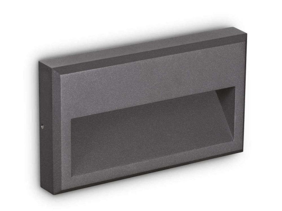 Φωτιστικό Τοίχου Febe 250854 22,5x13x3,5cm LED 6W 3000K IP65 Anthracite Ideal Lux
