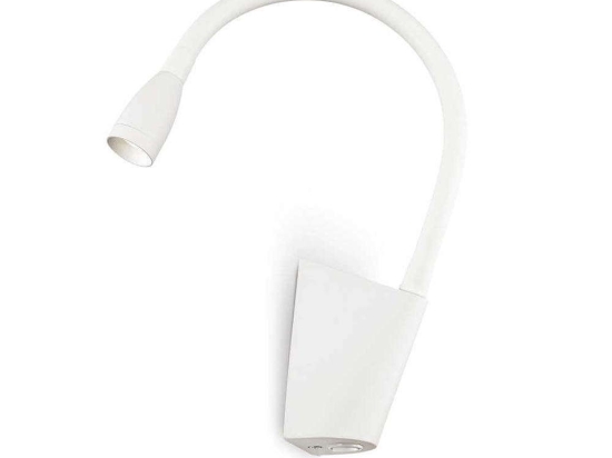 Φωτιστικό Τοίχου-Απλίκα Goose 142708 6x18,5x30cm LED 3W 3000K White Ideal Lux