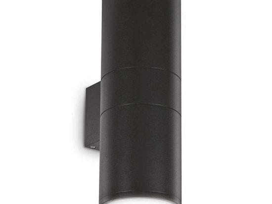Φωτιστικό Τοίχου-Απλίκα Gun 092317 11x31x15cm 2xE27 60W IP54 Black Ideal Lux