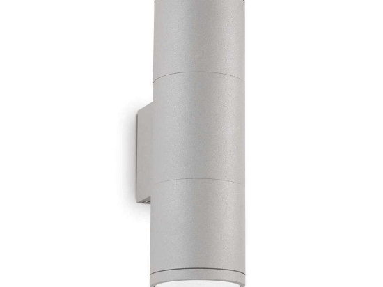 Φωτιστικό Τοίχου-Απλίκα Gun 163628 6,5x21x11cm 2xGU10 35W IP44 Grey Ideal Lux