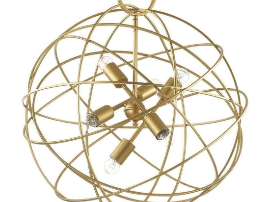 Φωτιστικό Οροφής Konse 156026 60x102/174cm 6xE27 60W Gold Ideal Lux
