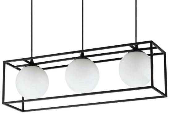 Φωτιστικό Οροφής - Ράγα Lingotto 304144 70x18,5x44,5/145cm 3xE14 28W Black Ideal Lux