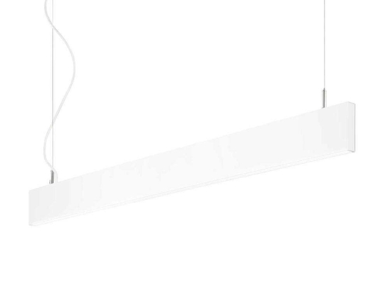 Φωτιστικό Οροφής-Ράγα Linus 241968 120x13/159,5x2cm LED 34W 3000K White Ideal Lux