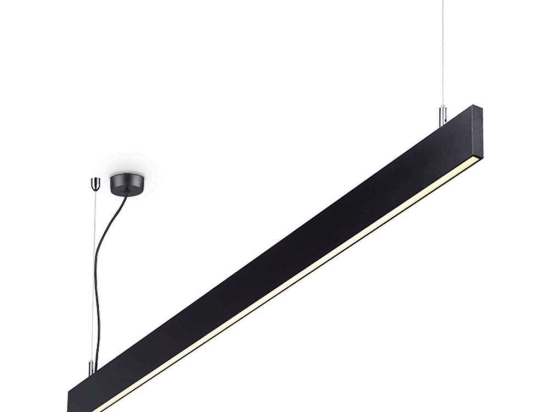 Φωτιστικό Οροφής-Ράγα Linus 268217 120x13/159,5x2cm LED 34W 4000K Black Ideal Lux