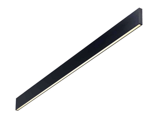 Φωτιστικό Τοίχου Linus 268071 120x9,5x2cm LED 32W 4000K Black Ideal Lux