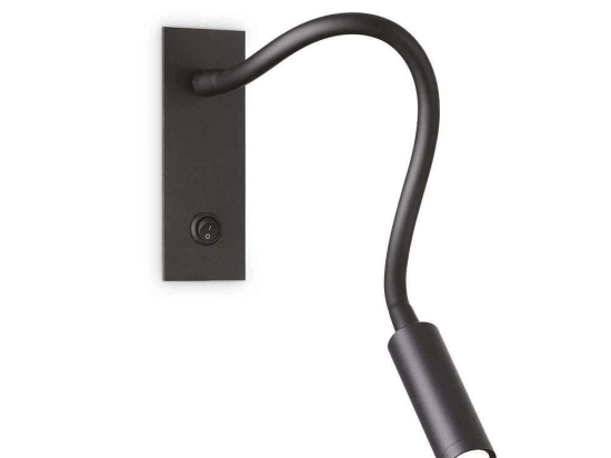 Φωτιστικό Τοίχου-Απλίκα Io Fi 272030 4,5x12x26cm LED 3W 3000K Black Ideal Lux