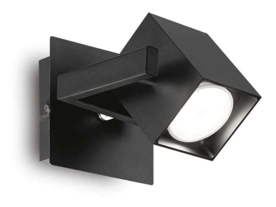Φωτιστικό Τοίχου-Απλίκα Mouse 073569 10x11x14cm 1xGU10 50W IP20 Black Ideal Lux