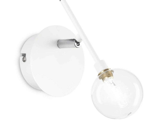 Φωτιστικό Τοίχου-Απλίκα Maracas 200378 10x20x12,5cm 1xG4 2W White Ideal Lux