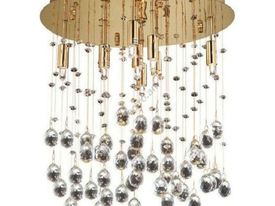Φωτιστικό Οροφής-Πλαφονιέρα Moonlight 094663 26x20cm 5xG9 40W Gold Ideal Lux