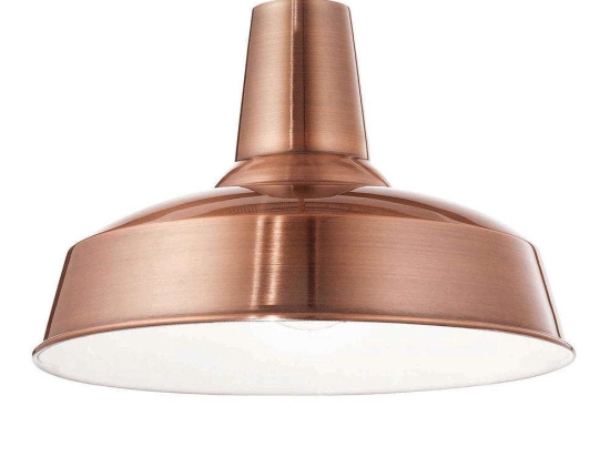 Φωτιστικό Οροφής Moby 093697 35x35/120cm 1xE27 42W Copper Ideal Lux