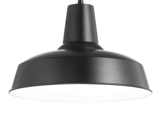 Φωτιστικό Οροφής Moby 093659 35x35/120cm 1xE27 42W Black Ideal Lux