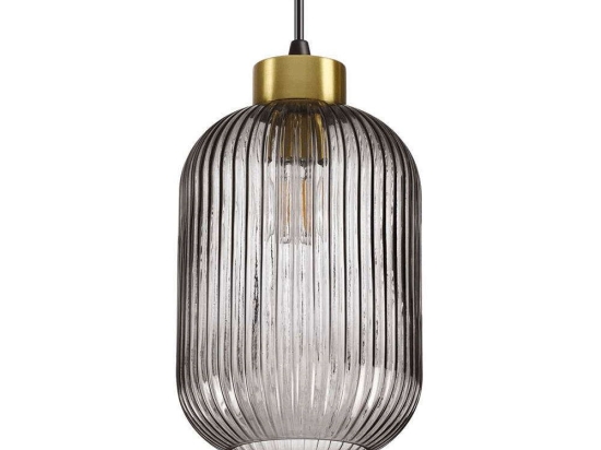 Φωτιστικό Οροφής Mint-1 237442 14x29,5/238,5cm 1xE27 60W Smoke Ideal Lux