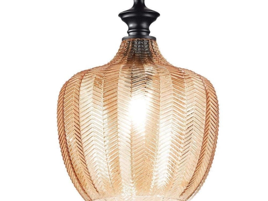 Φωτιστικό Οροφής Lord 263656 23x48/275cm 1xE27 60W Amber Ideal Lux