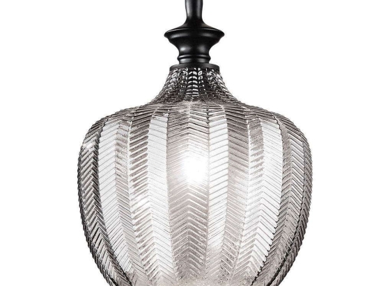 Φωτιστικό Οροφής Lord 263649 23x48/275cm 1xE27 60W Smoke Ideal Lux
