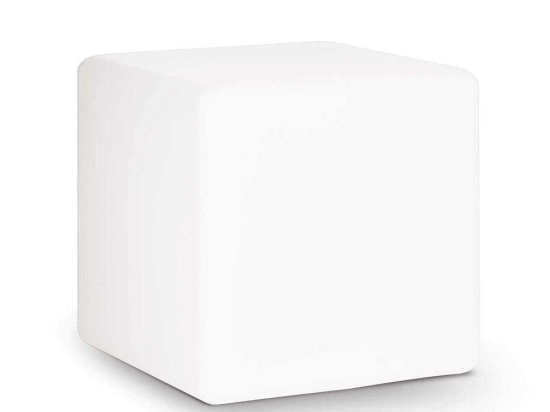 Φωτιστικό Δαπέδου Luna 191584 40x40x40cm 1xE27 60W IP44 White Ideal Lux