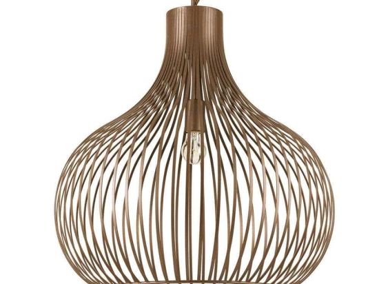 Φωτιστικό Οροφής Onion 205311 59,5x63/272cm 1xE27 60W Coffee Ideal Lux