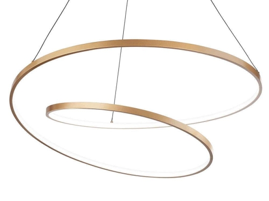 Φωτιστικό Οροφής Oz 269467 80x39/150cm LED 59W 3000K Gold Ideal Lux
