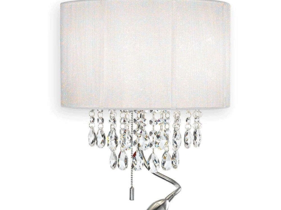 Φωτιστικό Τοίχου-Απλίκα Opera 068268 30x35x19cm E14/LED 1,5W 3000K White Ideal Lux