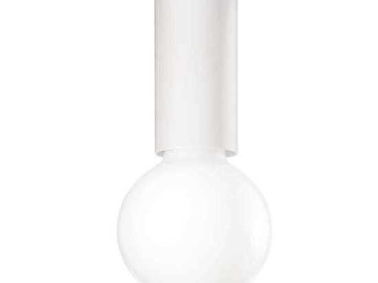 Φωτιστικό Οροφής-Πλαφονιέρα Petit 232966 5x10cm 1xE27 60W White Ideal Lux