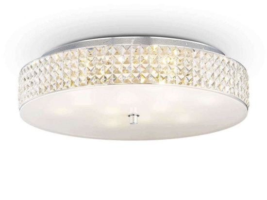 Φωτιστικό Οροφής-Πλαφονιέρα Roma 087870 60x13cm 12xG9 40W White Ideal Lux