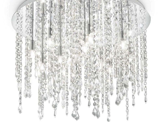 Φωτιστικό Οροφής-Πλαφονιέρα Royal 053004 60x34cm 12xG9 40W Chrome Ideal Lux