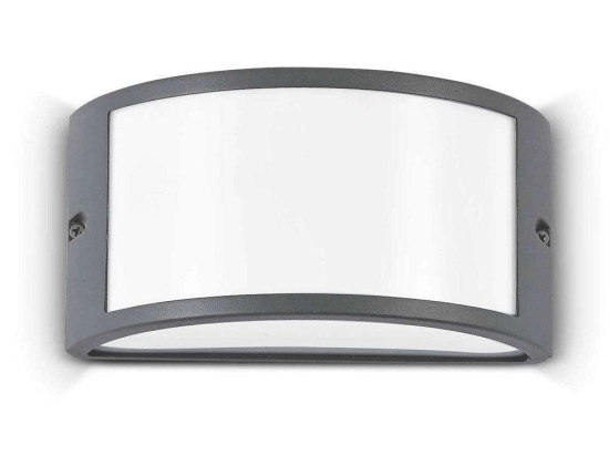 Φωτιστικό Τοίχου - Απλίκα Rex 092409 25x13x12cm 1xE27 60W Anthracite Ideal Lux