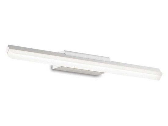 Φωτιστικό Τοίχου-Απλίκα Riflesso 142296 42x4x9cm LED 11W 3000K IP44 White Ideal Lux Μέταλλο,Πλαστικό