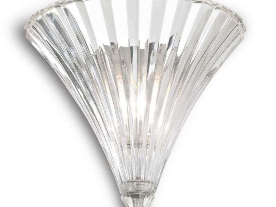 Φωτιστικό Τοίχου-Απλίκα Santa 013060 24,5x22x16cm 1xE14 40W Clear Ideal Lux
