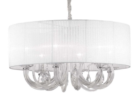 Φωτιστικό Οροφής Swan 035826 69x58/130cm 6xE14 40W White Ideal Lux
