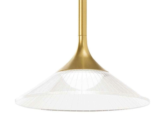 Φωτιστικό Οροφής Tristan 256443 18x43/187cm LED 5W 3000K Gold Ideal Lux