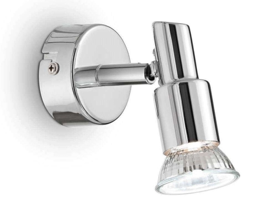 Φωτιστικό Τοίχου-Απλίκα Slem 122984 6x10x13cm 1xGU10 50W Chrome Ideal Lux