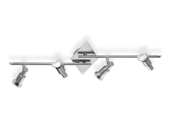 Πλαφονιέρα Slem 018850 71,5x16x22cm 4xGU10 50W Nickel Ideal Lux
