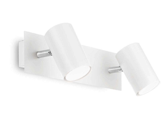 Φωτιστικό Τοίχου-Απλίκα Spot 156736 36,5x11,5x13cm 2xGU10 50W White Ideal Lux