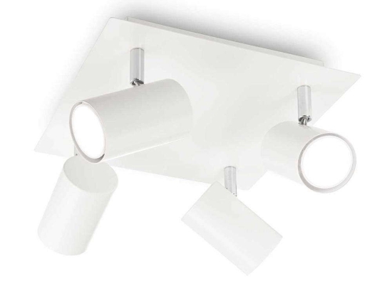 Φωτιστικό Τοίχου-Απλίκα Spot 156774 30,5x13x30,5cm 4xGU10 50W White Ideal Lux