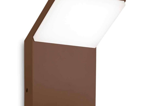 Φωτιστικό Τοίχου - Απλίκα Style 322681 10x10,4x16,4cm Led 1100lm 9W 4000K Coffee Ideal Lux