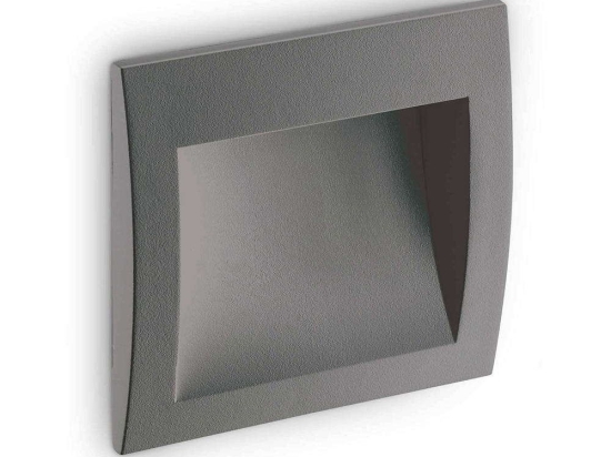 Φωτιστικό Τοίχου-Απλίκα Wire 255514 14x14x7,5cm LED 4W 3000K IP65 Anthracite Ideal Lux