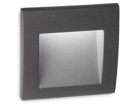 Φωτιστικό Τοίχου-Απλίκα Wire 255521 9x9x7cm LED 1,5W 3000K IP65 Anthracite Ideal Lux