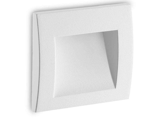 Φωτιστικό Τοίχου-Απλίκα Wire 268996 9x9x7cm LED 1,5W 3000K IP65 White Ideal Lux