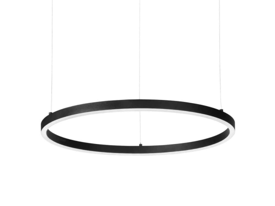 Φωτιστικό Οροφής Κρεμαστό Oracle Slim Round 304427 90x202,5cm 3000K 4600Lm Dali 43W Black Ideal Lux