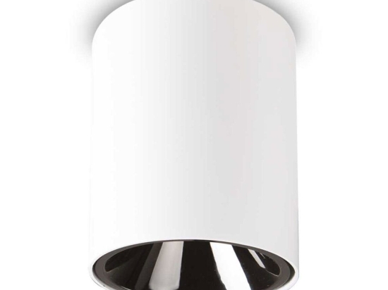Φωτιστικό Οροφής - Spot Nitro Round 205991 8x10,5cm LED 10W 3000K 1100Lm White Ideal Lux