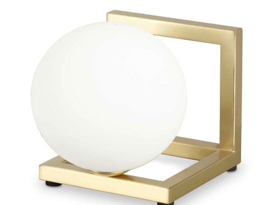 Επιτραπέζιο Φωτιστικό Angolo 284361 12x12cm G9 max 28W Brass Ideal Lux
