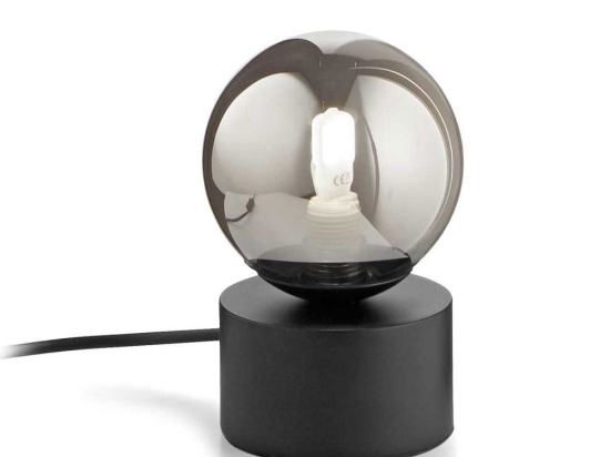 Επιτραπέζιο Φωτιστικό Perlage 292441 Φ10x15,5cm 1xG9 15W Black Ideal Lux