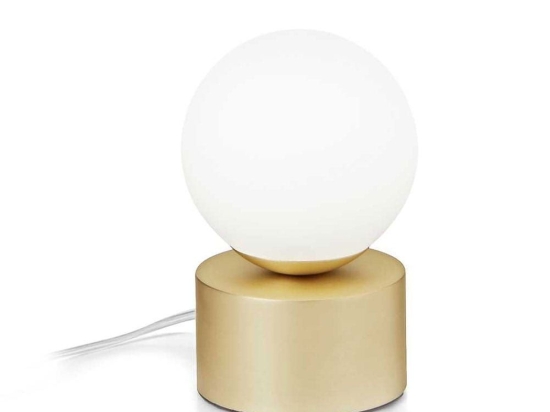 Επιτραπέζιο Φωτιστικό Perlage 292458 Φ10x15,5cm 1xG9 15W Brass Ideal Lux