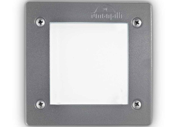 Φωτιστικό Τοίχου Χωνευτό Avenue Square 096599 11,5x11,5cm GX53 max 10W Grey Ideal Lux