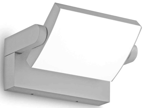 Φωτιστικό Τοίχου Swipe 326863 21,2x16,5x10cm Led 2000lm 20,5W 3000K Grey Ideal Lux