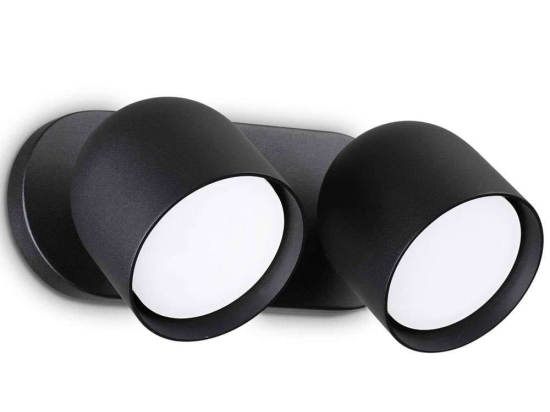 Φωτιστικό Τοίχου - Απλίκα Dodo 327938 22x8,5x11,5cm 2xGX53 15W Black Ideal Lux