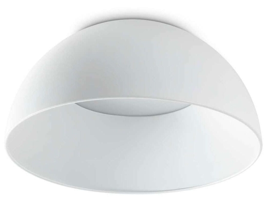 Φωτιστικό Οροφής - Πλαφονιέρα Corolla 297149 Φ35x16cm Led 2800lm 24W 3000K White Ideal Lux