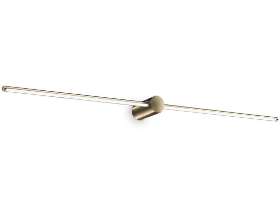 Φωτιστικό Τοίχου Filo 327785 115x11x5,5cm Led 2000lm 16W 3000K Brass Ideal Lux