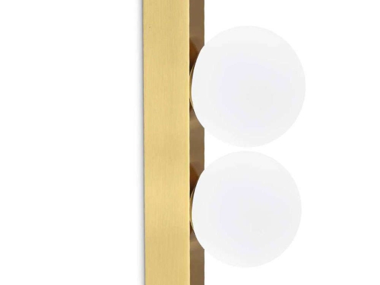 Φωτιστικό Τοίχου - Απλίκα Ping Pong 328287 6x9x18,3cm Led 500lm 6W 3000K Brass Ideal Lux