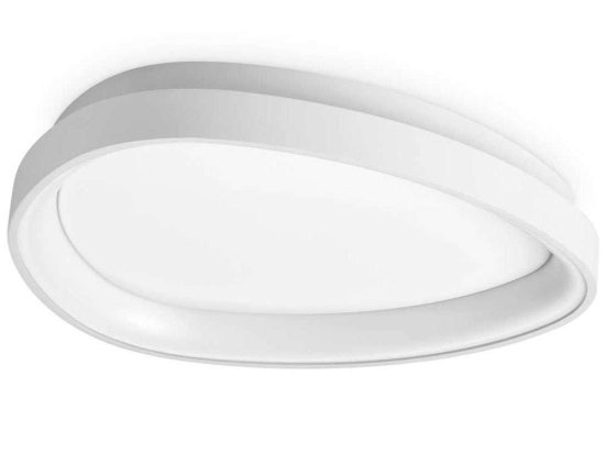 Φωτιστικό Οροφής - Πλαφονιέρα Gemini 328010 42,5x6,5cm Led 3000lm 23W 3000K White Ideal Lux
